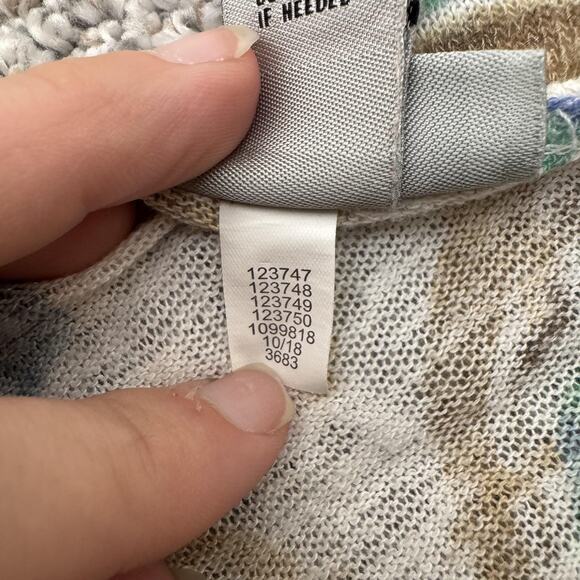 Catherines Cardigan Womens 1X 18/20W Paisley Open Front Lightweight Sweater Top - Picture 4 of 11